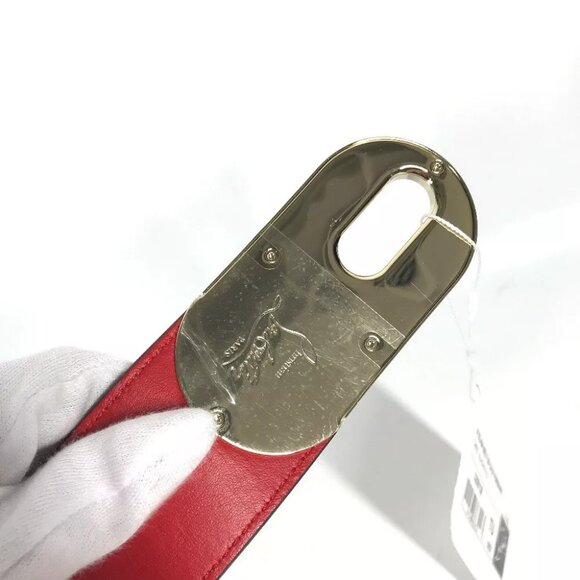 Christian Louboutin 3205138 W ELISA BELT Elisa Belt Leather Black/Red Unused main image 4